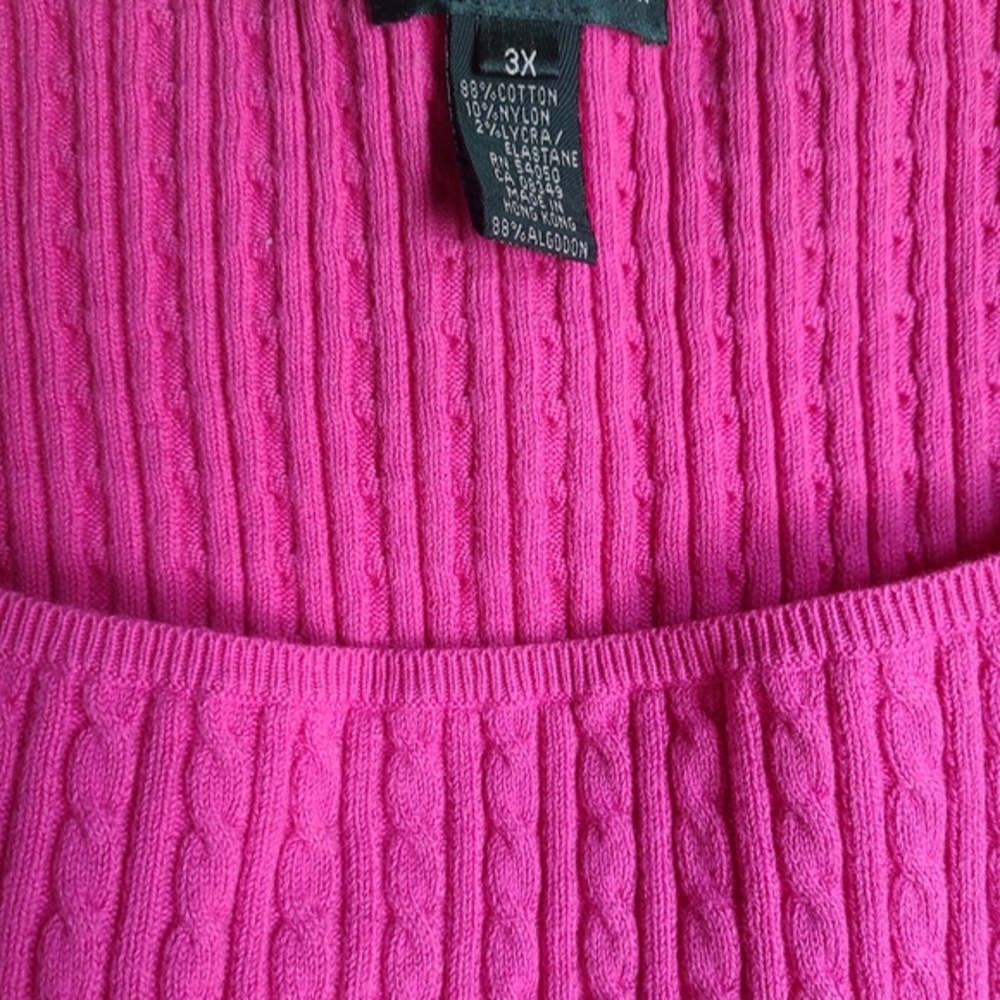 Lauren Ralph Lauren Women's Pink 2  piece Sweater Set Size 3XL
